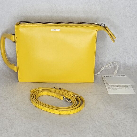 Jil Sander Tootie Crossbody Handbag 2 Way Purse Tote with Strap - Picture 1 of 13